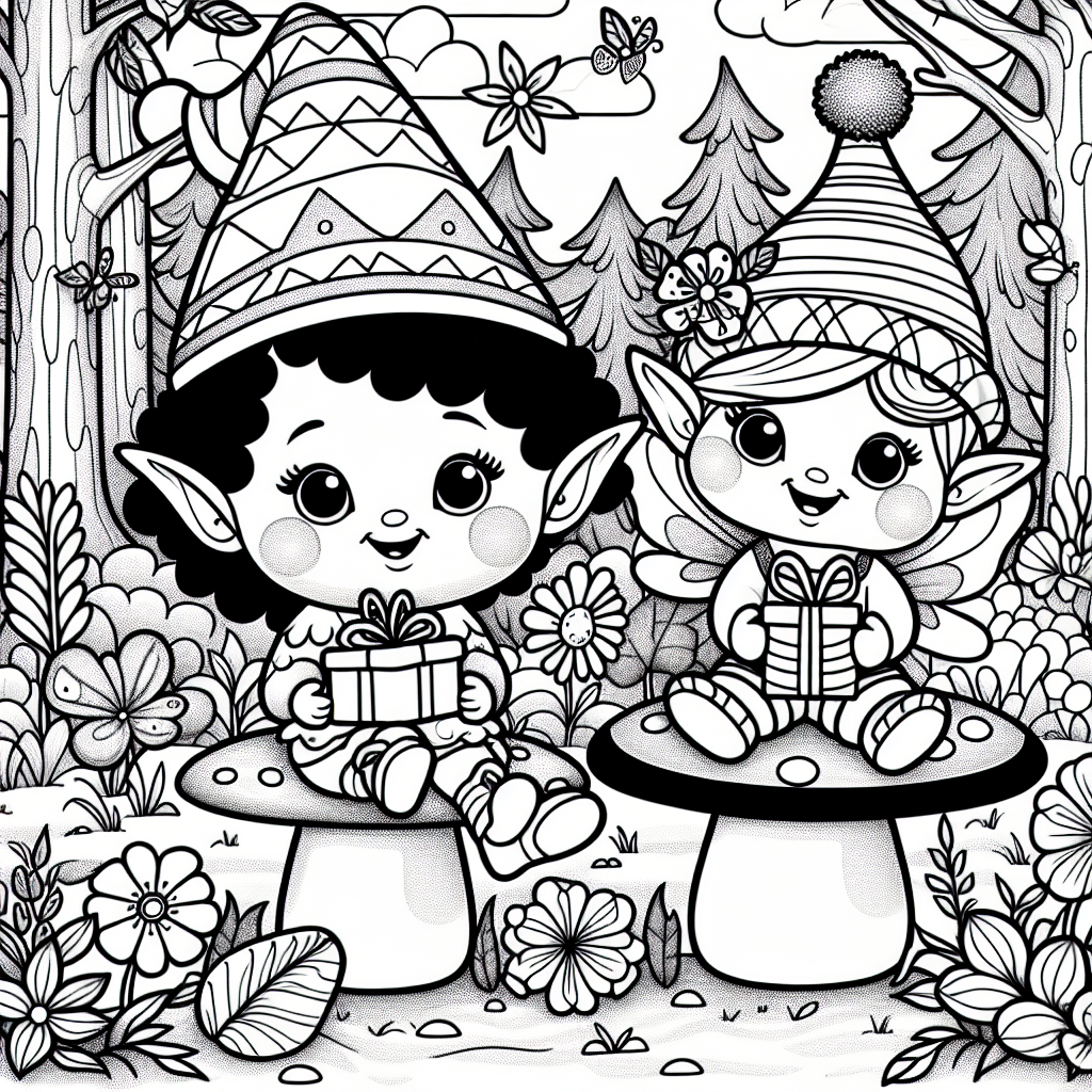Coloring Pages Of Elves