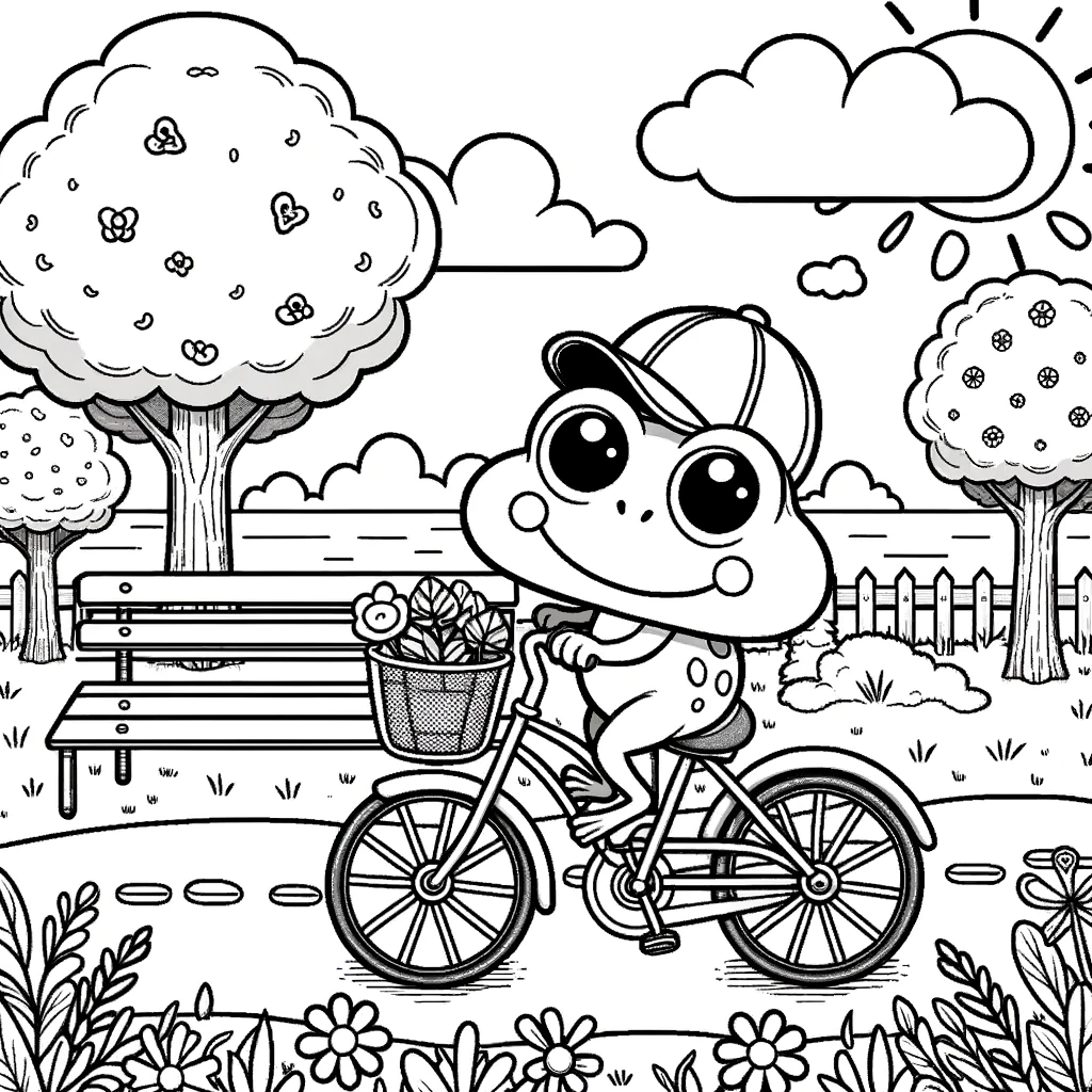 coloring-page-joyful-frog-bicycle-ride-fun-color-page-for-kids