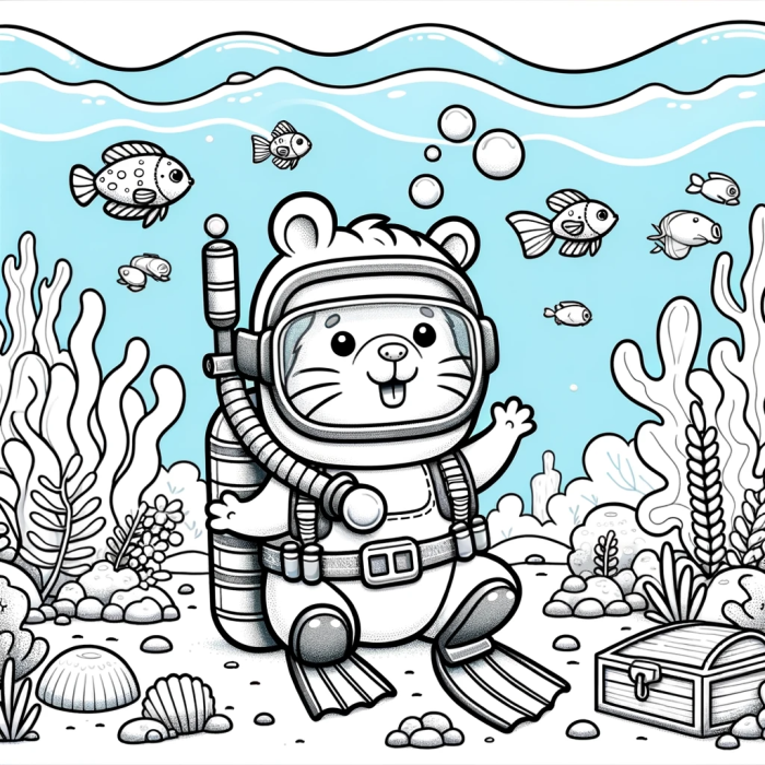 Coloring Page: Underwater Adventure Color Page for Kids