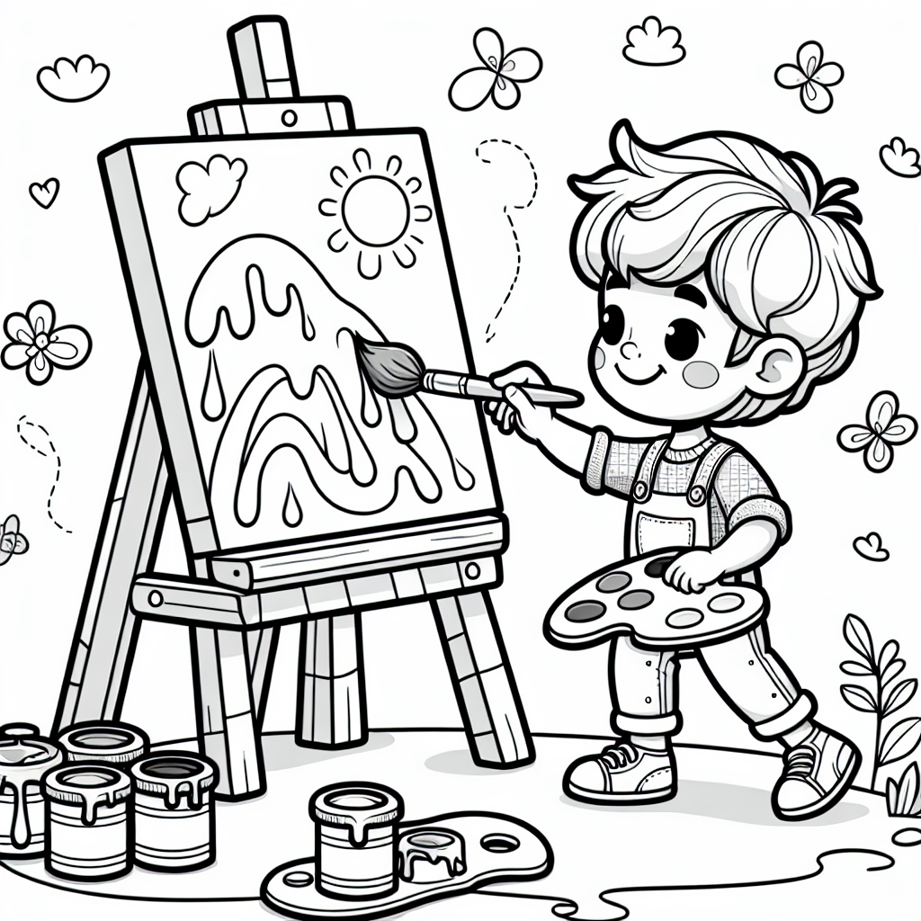 Paintings For Kids To Color