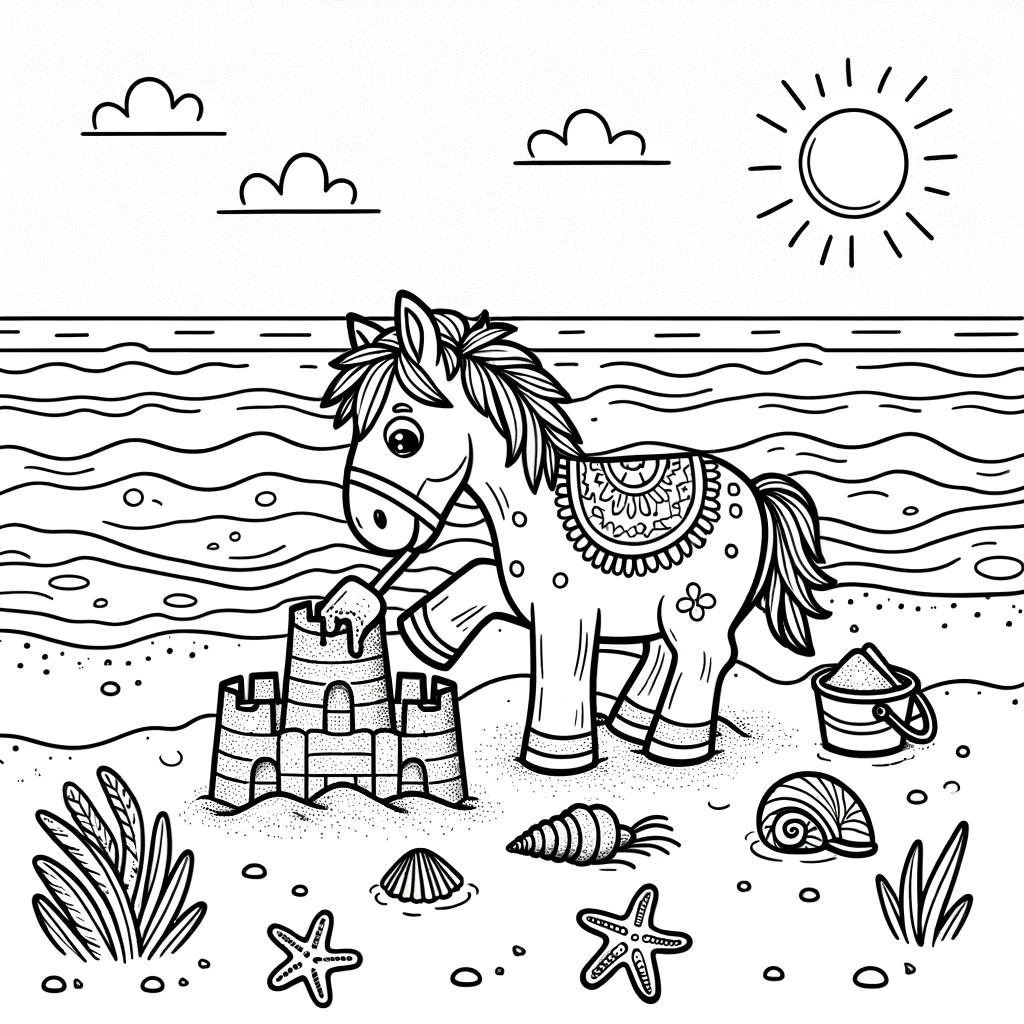 Free Horse Color Book - 40 Coloring Pages - Gallop into Fun: Diverse