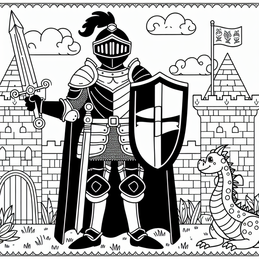 Free knight Color Book - 15 Coloring Pages - Fun and Educational ...