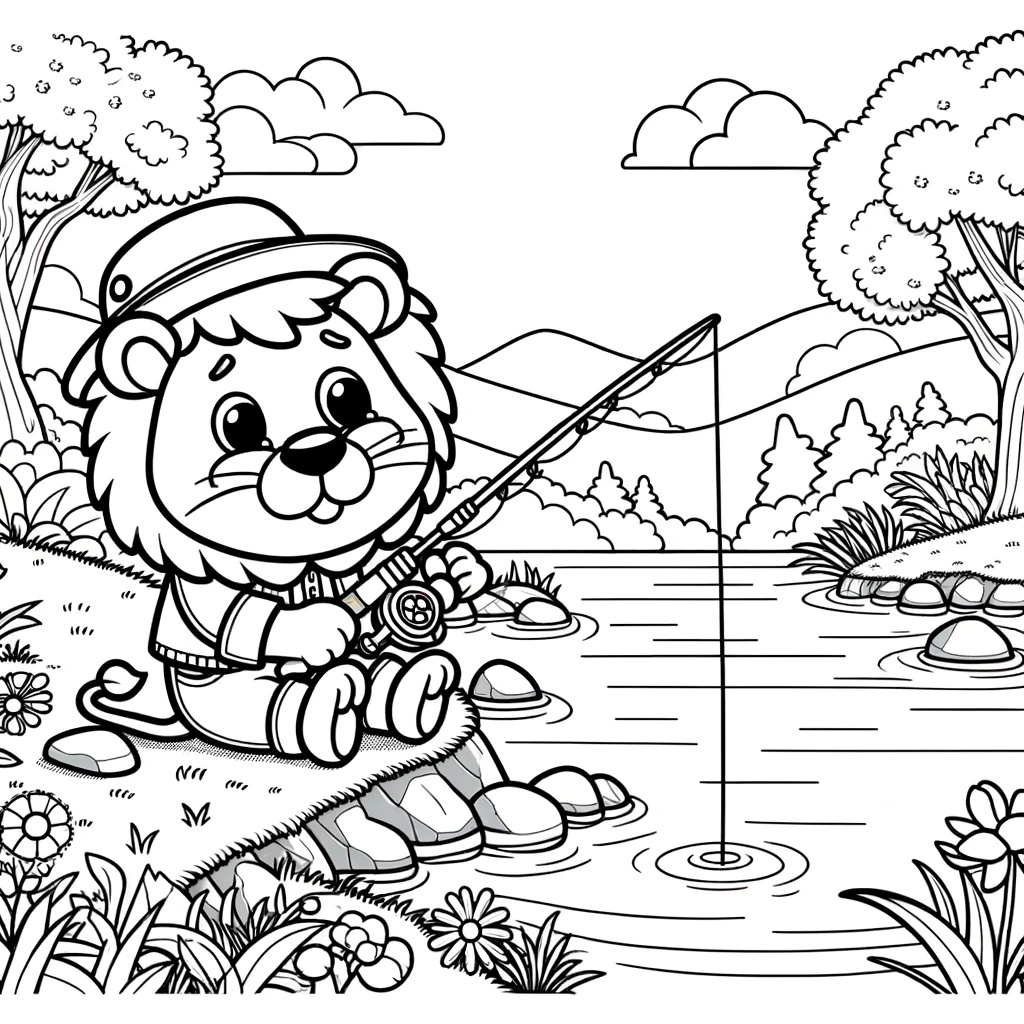 Coloring Page Monkey Cafe Fun Free Color Page for Kids