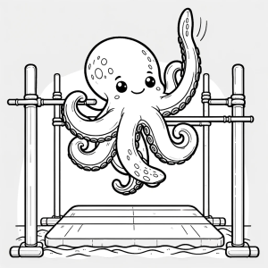 Octopus Rowing Free octopus Color Book - 40 Coloring Pages - Dive into the World of ...
