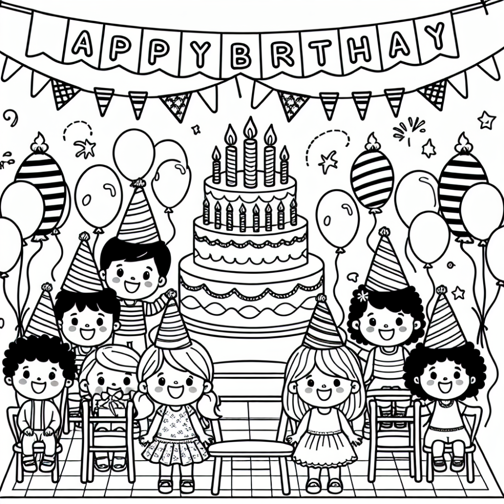 Free party coloring page Color Book - 15 Coloring Pages - Party ...