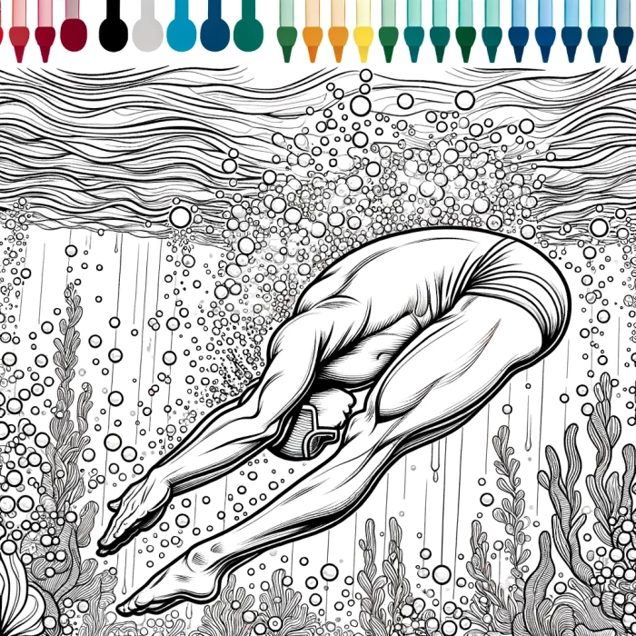 Coloring Page: Exciting Underwater Adventure Color Page for Kids